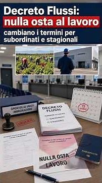 Decreto Flussi: Work Permits, New Deadlines for Subordinate and Seasonal Workers