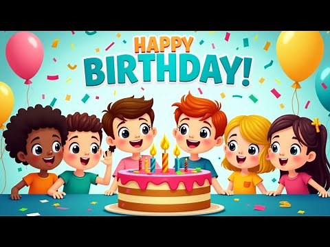 Happy Birthday Cartoon for Kids – Fun Animated Celebration #nurseryrhymes #happybirthday