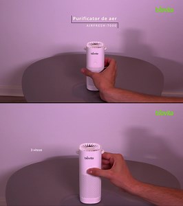 Îmbunătățește-ți calitatea aerului respirat cu Purificatorul de aer Airfresh-7000. Elimină 99.95% din mirosuri, fum, polen și alergeni. Acum te poți bucura de aer proaspăt oriunde ai fi. De ce să-l alegi? ➡ Conține Filtrul de calitate HEPA H13, pentru o eficiență de 99.95%; ➡ Potrivit pentru suprafețe de până la 5 m²; ➡ 3 nivele de intensitate și baterie cu capacitate de 2600 mAh; ➡ 3 nivele de intensitate și baterie cu capacitate de 2600 mAh; Redu simptomele alergiilor, comandând purificatorul 