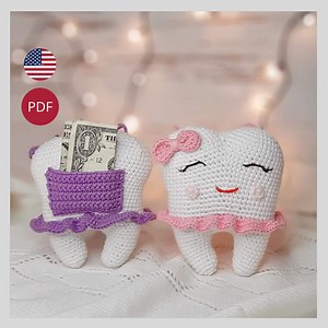 Tooth Fairy Amigurumi Crochet Pattern: Pocket Pillow (PDF Pattern) - Etsy