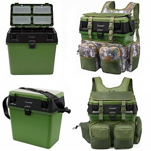 Fishing Seatbox & Rucksack Fly Sea Coarse Fishing Seat Back Pack Ruck Sack  | eBay UK