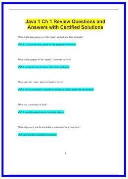 Java 1 Ch 1 Review Questions and Answers with Certified Solutions955 636x882