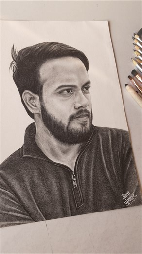Graphite pencil sketch on A4 size paper #commissionwork #sketchartist #realisticportrait #art