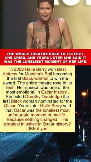 Halle Berry Won the First Oscar for a Black Actress and Said It Was the Loneliest Moment of Her Life