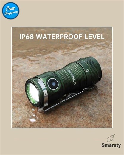 Mini 5000K LED Flashlight 1100lm Magnetic Rechargeable