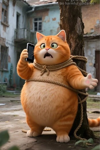 Cute Cartoon Orange Cat Animation for Kids