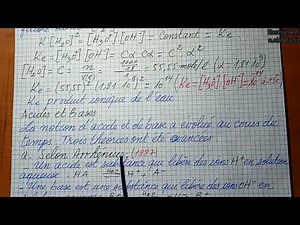 Equilibre Acido-Basique ( Partie I ) -Acide et Base