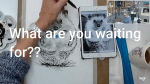 Hedgehog Ink Art Tutorial