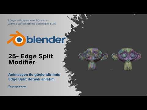 Blender Eğitimi - 25 - Edge Split Modifier