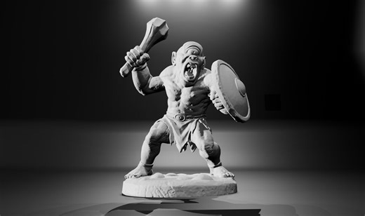 The Odyssey - Greek Mythology Cyclops – Fantasy Monster – 3D Printed Miniature for D&D, Wargaming, Display - Etsy