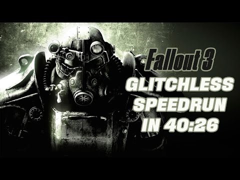Fallout 3 Glitchless Speedrun in 40:26 (with Commentary)
