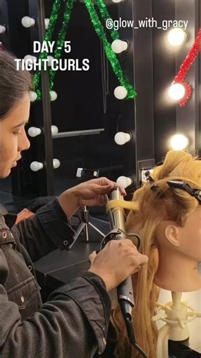 Tight Curls ✨ #hairartists #curls #hairstyle #hairstylecourse