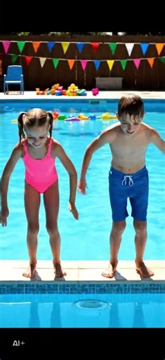 USA Kids Swimming Fun 🏊‍♂️ | Cute Kids Pool Day Vlog | Family Fun