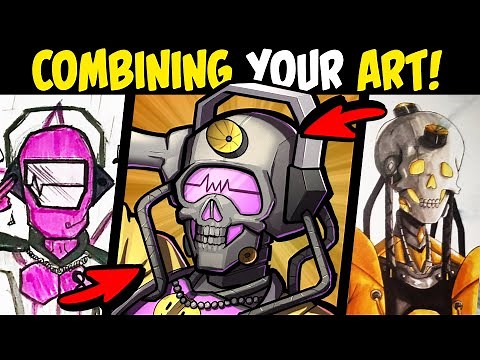 Drawing FUSIONS of SUBSCRIBERS' ORIGINAL CHARACTERS Based on Colour (Speedpaint)