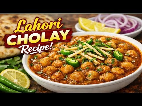 🍲 Restaurant Style Lahori Cholay | Chana Recipe | Easy Pakistani Chana Masala