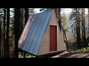 Affordable DIY A Frame Cabin Build