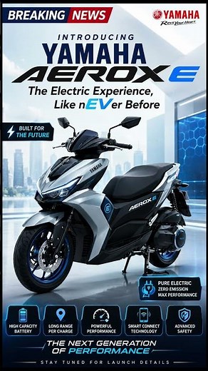 Yamaha Aerox E Electric Scooter Revealed ⚡ The Electric Experience Like nEVer Before | First Look