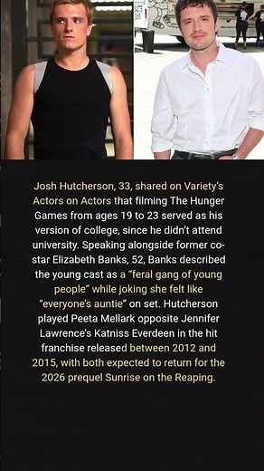 Josh Hutcherson Says The Hunger Games Was “College for Me