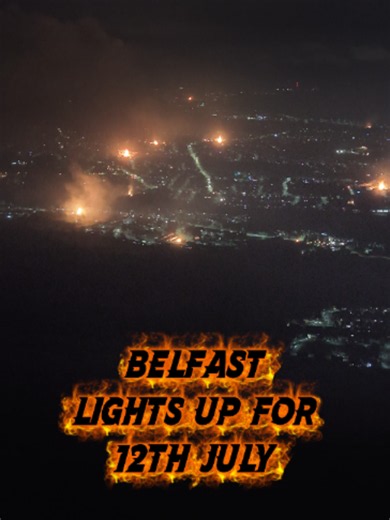 Belfast's brightest night of the year... and Black Mountain had the front-row seat. 🌆🔥 From up here, the city looked like someone had pressed