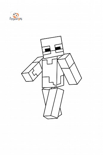 Minecraft Zombie coloring page ♥ Online and Print for Free!