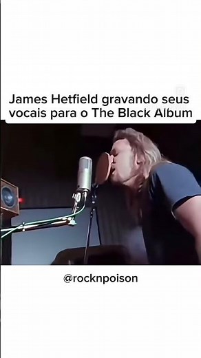 James Hetfield records The Black Album - only legends here #music #metallica #trashmetal