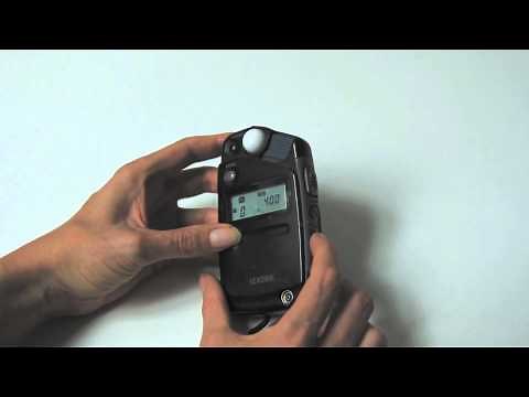 quick tutorial on the SEKONIC L308 Lightmeter V1