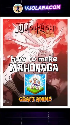 How To Make MAHORAGA Jujutsu Kaisen in Craft Anime Roblox #shorts #craftanime #roblox #mahoraga