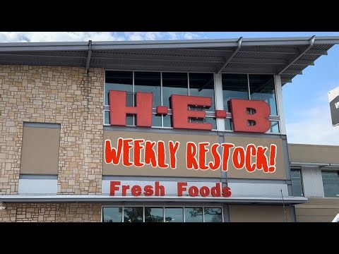 HEB Grocery Haul 🛒 | Fresh Produce, Work Week Lunches, Vacation Travel Sizes & Pantry Restock!