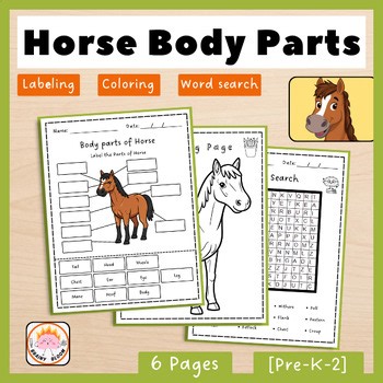 Horse Anatomy | External Body Parts | Label the Diagram | Farm Science