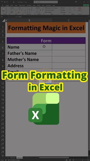 Form Formatting in Excel | Excel Form বানান সুন্দর ও User-Friendly #MSExcel #ExcelForm #FormFormatting #ExcelTips #OfficeWork #DataEntryForm #ExcelBangla #Productivity #pdcomputertech #favoritebooks #achievement #bookclub #emailcontact #popupevent #dailychallenge #samsung #competition #challenge #socialinteraction | PD Computer Tech