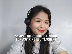 SAMPLE AUDIO INTRODUCTION FOR ESL TEACHING | Winslyn