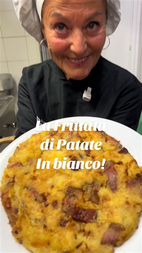 Frittata di Patate in Bianco con Guanciale e Crosticina