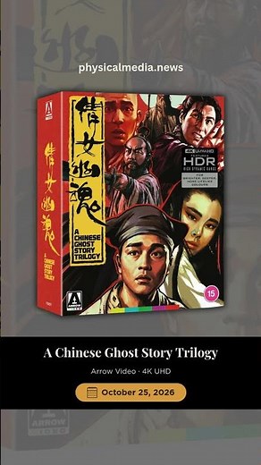 A Chinese Ghost Story Trilogy Comes to 4K UHD From Arrow Video