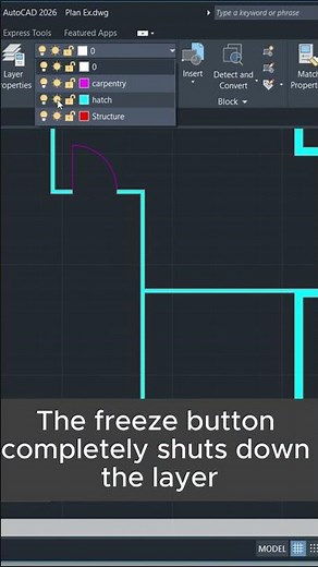 Fastest way to lock and hide layers in AutoCAD