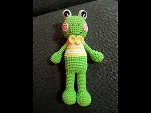 Žabák - háčkované hračky