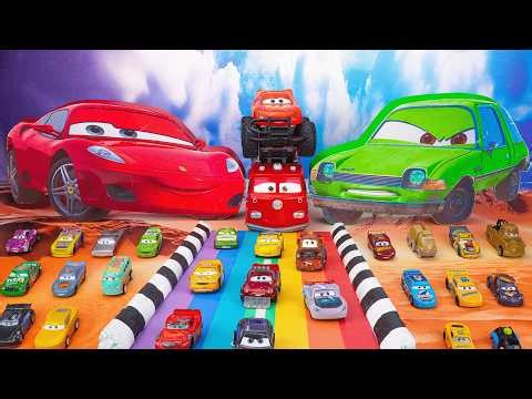 Disney Pixar Cars Unboxing Review | Disney Cars McQueen Mater Dinoco King Toy Collection