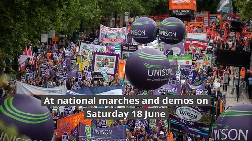 TUC national demonstration - UNISON National