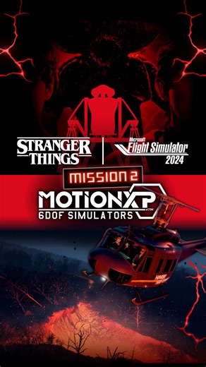 🇫🇷 Stranger Things x Flight Simulator 2024 🚁 Mission 2 : la tension monte d’un cran aux commandes du Bell UH-1H Huey. Encore plus intense sur le simu #MotionXP 🤯 🇬🇧 Stranger Things x Flight Simulator 2024 🚁 Mission 2: tension rises at the controls of the Bell UH-1H Huey. Even more intense on the MotionXP simulator 🤯 #flightsimulator2024 #strangerthings #gamingreels #helicopterpilot