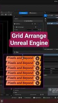 Grid Arrange Modifier in Unreal Engine #unrealengine #motiongraphics