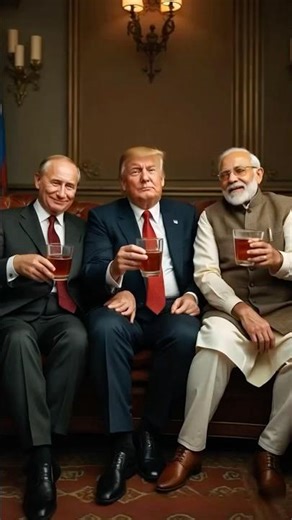 Donald Trump, Vladimir Putin and Narendra Modi ai generated video #ai #artificialintelligence #putin