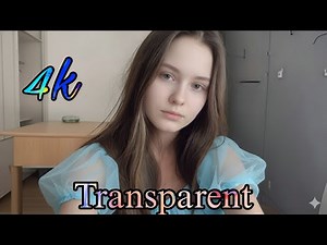 4K Blue Transparent Mesh Lingerie Try On Haul & Trendy Summer Micro Bikini Fashion Review 2025
