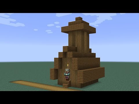 How to build a Minecraft Village Temple (1.14 snowy tundra)