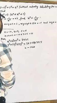 Mind-Blowing Math Trick: a³ + b³ + c³ = 3abc 😲 | Math Short📄