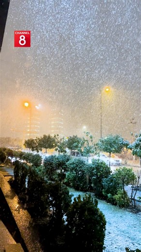 Channel 8 English on Instagram: "Snowfall turns Sulaymaniyah into a winter scene."