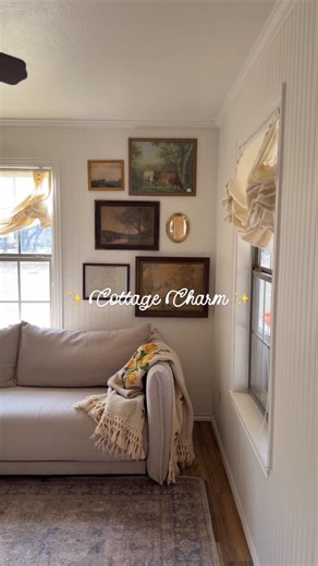 kaylyn kakuska, your short hair bestie on Instagram: "partnered with @twopagescurtains to bring my cottage dreams to life— i mean i thought this space looked amazing before and then ✨ voilà ✨ the most dream, buttery, creamy Roman shade of my dreams sealed the deal. Custom fit for your windows in so many color options to choose from + affordable unlike many custom drapery options (plus Adam had these installed within 30 minutes of opening). @twopagescurtains #twopageshome"