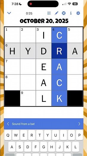NYT Mini X-Word 10/20/25 | #nytcrosswordanswers