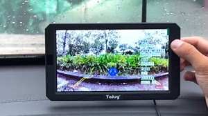 Solar Wireless Backup Camera for Truck - 1-Min Easy Install, HD 1080P Magnetic RV Camera with 7” Monitor, DVR Recording, Stable Signal for Car, SUV, Trailer, Small RVs by Yakry