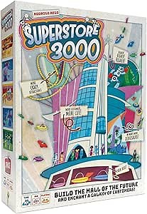 Asmodee Superstore 3000 Board Game - Build Your Dream Mall in Space, Strategy Game, Fun for Families, Kids & Adults, Ages 10+, 2-4 Players, 30-45 Minute Playtime