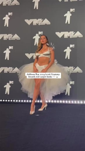 Flawless Magazine on Instagram: "Addison Rae 2024/2026 Grammy Awards red carpet looks 🤍 🦢 #GrammyAwards #grammy2026 #Grammy #Grammys2026 #addisonrae"