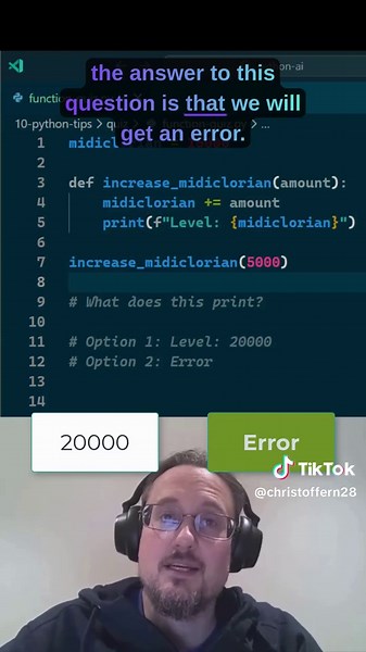 Do you know this #python #quiz on global variables? #pythonprogramming #coding